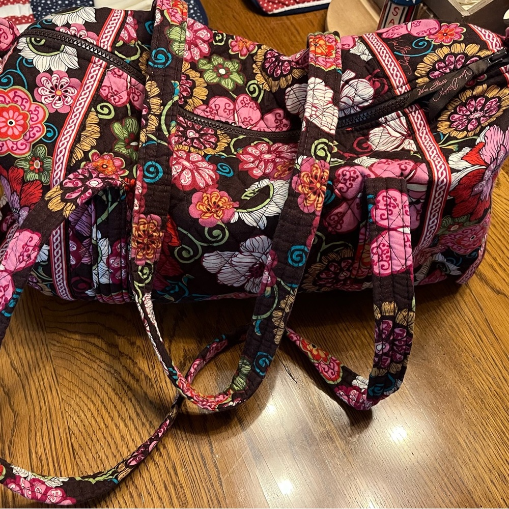 Vera Bradley Retired “Mod Floral Pink” Medium Travel Bag